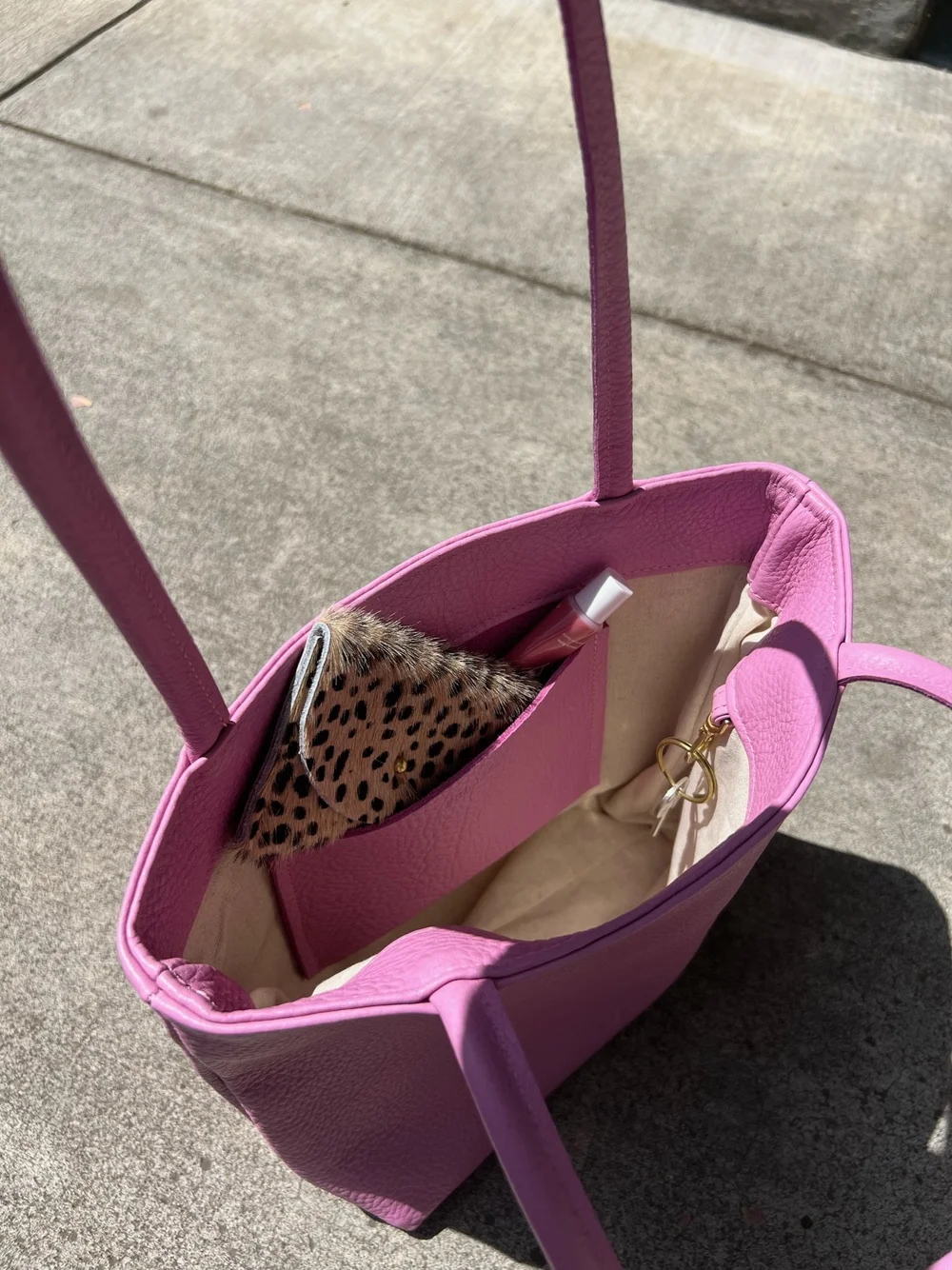 PRIMECUT: SORBET LEATHER TINY TOTE